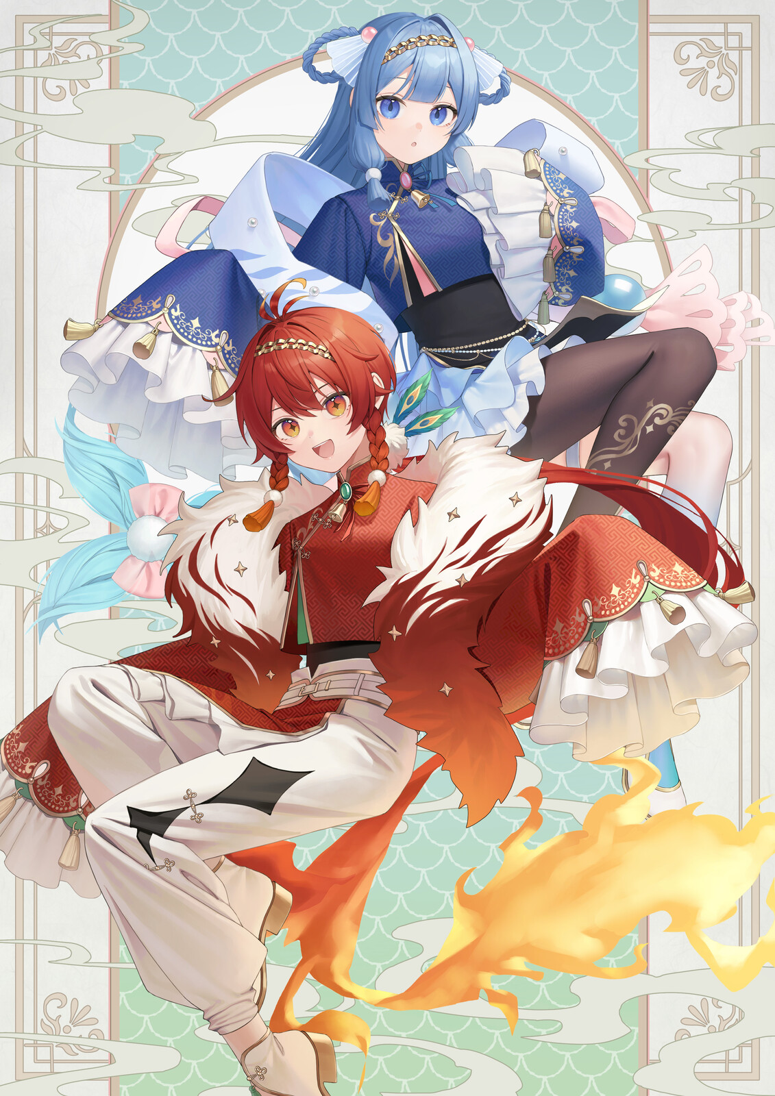 火と水のふたごの作品画像