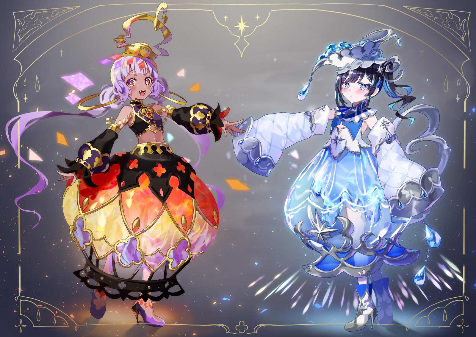 【火と水のふたご】の作品画像