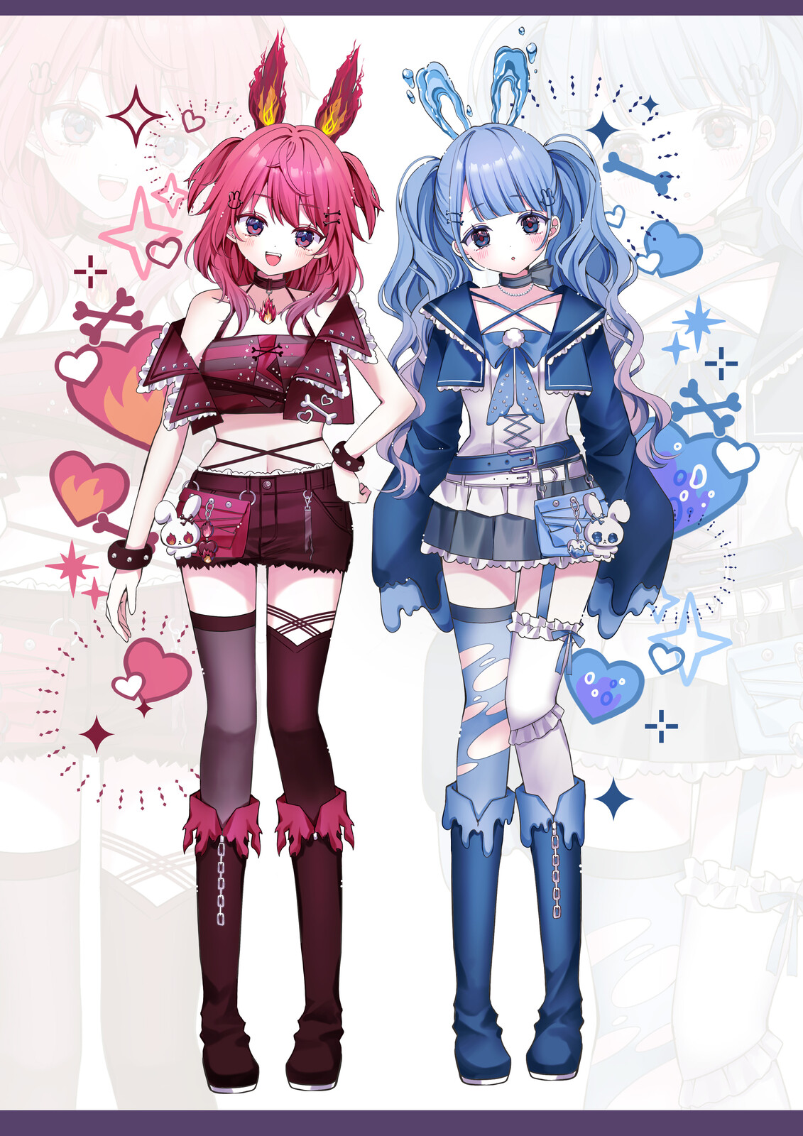 火と水のふたごの作品画像