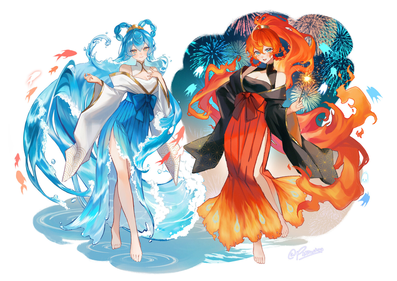 🌊🔥の作品画像